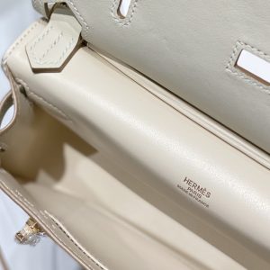 Replica Hermes Jypsiere White - near-authentic luxury replica handbag