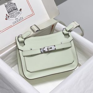 Replica Hermes Jypsiere Bubble Green - authentic-look luxury purse replica