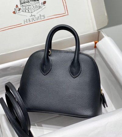 Replica Hermes Mini Bolide - Black - high-quality designer bag clone