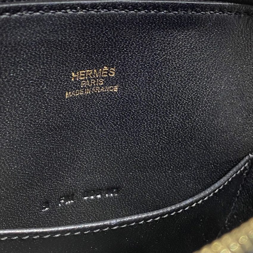 Replica Hermes Mini Bolide - Black - authentic-look luxury purse replica