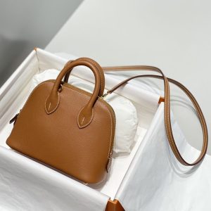 Replica Hermes Mini Bolide - Brown - high-accuracy replica luxury purse