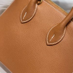 Replica Hermes Mini Bolide - Brown - near-authentic luxury replica handbag