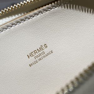 Replica Hermes Mini Bolide - White - high-end fake designer purse