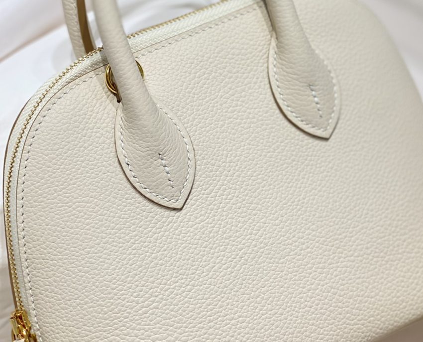 Replica Hermes Mini Bolide - White - top-tier luxury replica shoulder bag