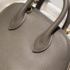 Replica Hermes Mini Bolide -Tin Gray - authentic-look luxury purse replica