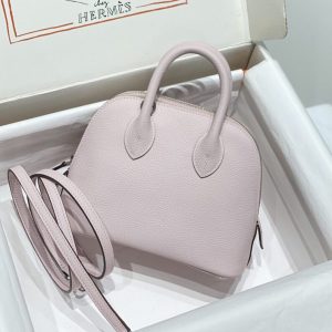 Replica Hermes Mini Bolide - Purple - high-end fake designer purse