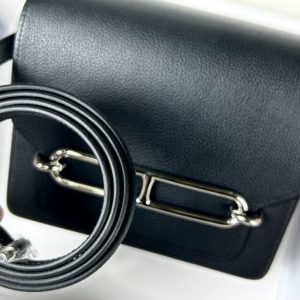 Replica Hermes Sac Roulis Black - high-accuracy replica luxury purse