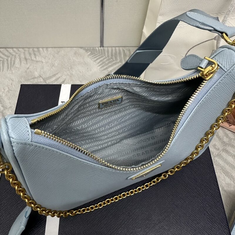 Replica Prada Re-Edition 2005 Blue - ultra-realistic fake designer tote
