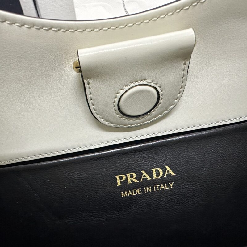 Replica Prada Cleo Medium White - premium-grade designer purse dupe