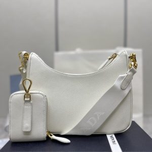 Replica Prada Re-Edition White 2005 - premium 1:1 fake handbag model