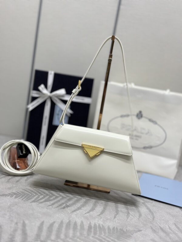 Replica Prada White Leather Handbag - premium-grade designer purse dupe
