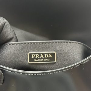 Replica Prada Cleo Black Bag With Flap - near-authentic luxury replica handbag