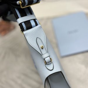 Replica Prada Saffiano Blue Envelope - high-accuracy replica luxury purse