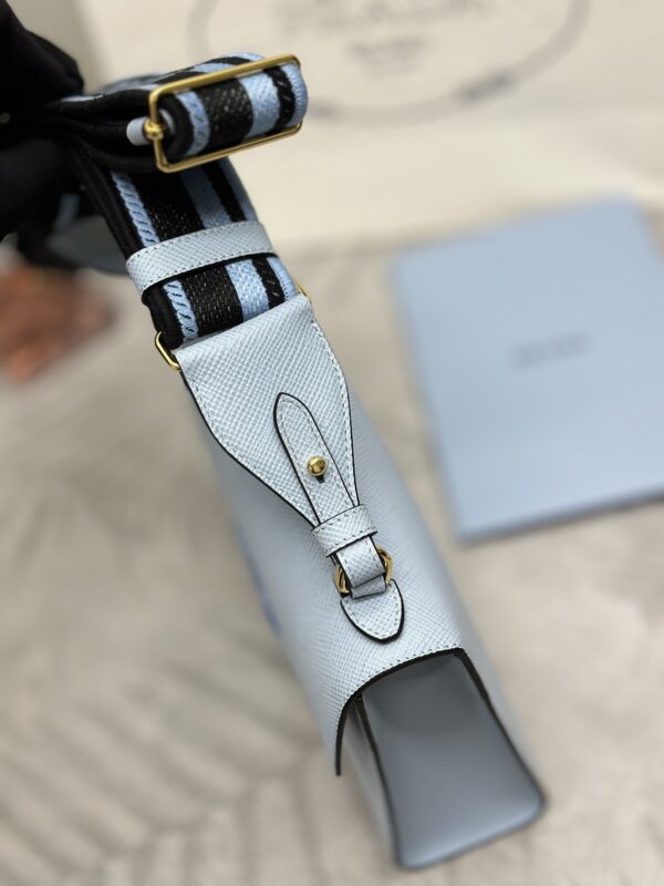 Replica Prada Saffiano Blue Envelope - high-accuracy replica luxury purse