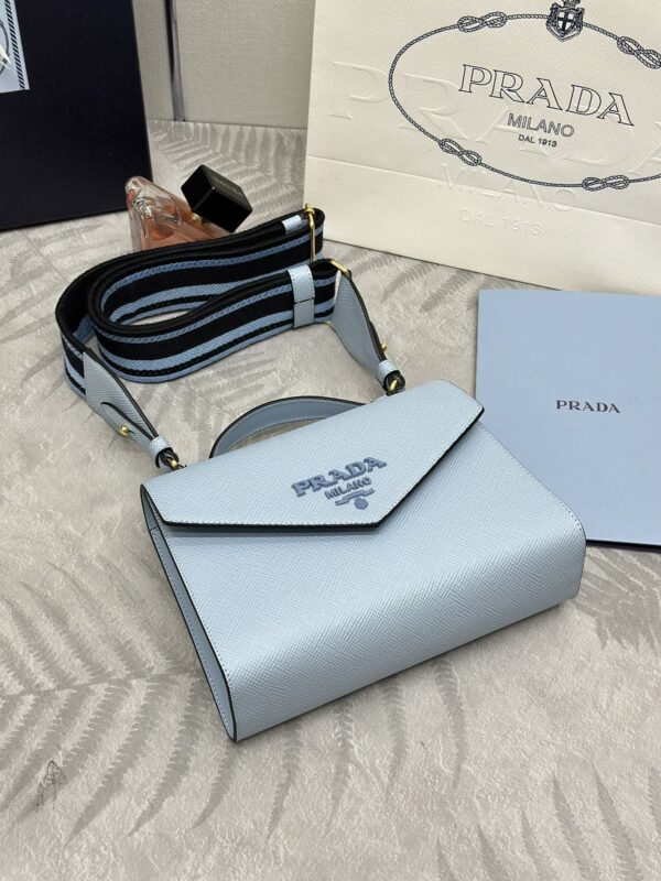 Replica Prada Saffiano Blue Envelope - elite superclone designer purse