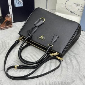 Replica Prada Galleria Black - 1:1 designer replica handbag