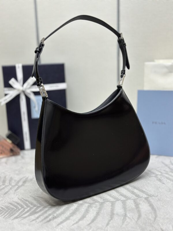Replica Prada Cleo Brushed Black Bag - top-rated replica designer bag