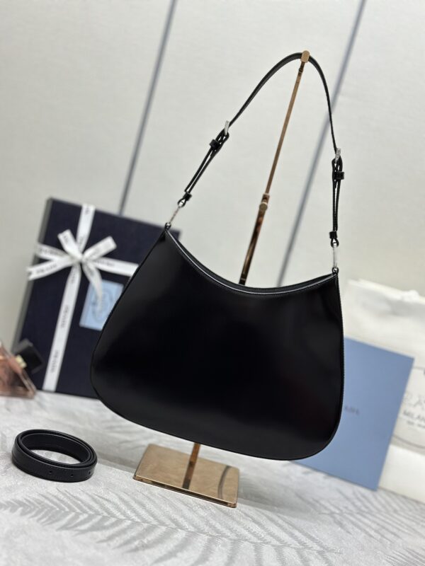 Replica Prada Cleo Brushed Black Bag - best-selling designer handbag dupe