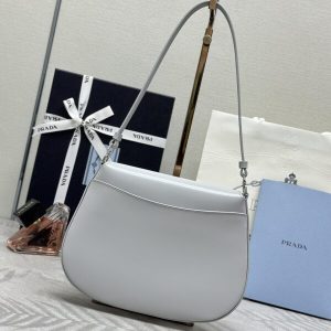 Replica Prada Cleo Small Grey Flap - 1:1 designer replica handbag