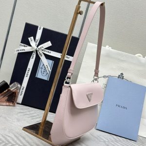 Replica Prada Cleo Small Pink Flap - best quality luxury bag dupe
