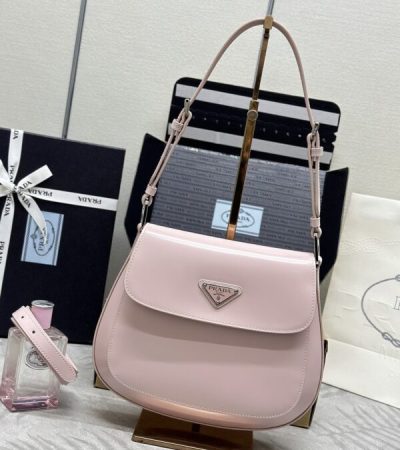 Replica Prada Cleo Pink Bag With Flap - ultra-realistic fake designer tote