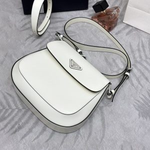Replica Prada Cleo White Bag With Flap - high-accuracy replica luxury purse