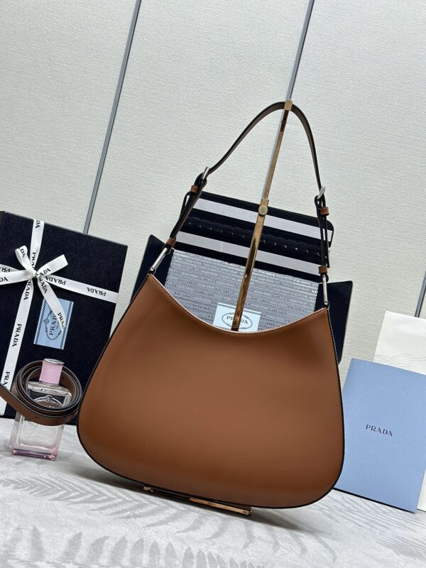 Replica Prada Cleo Brushed Brown Bag - realistic designer-inspired fake bag