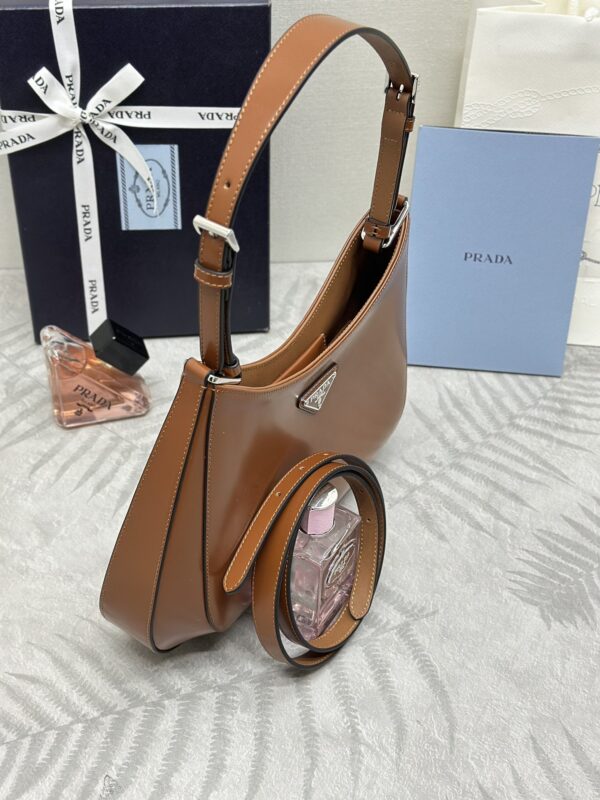 Replica Prada Cleo Brushed Brown Bag - best-selling designer handbag dupe