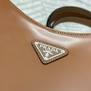 Replica Prada Cleo Brushed Brown Bag - ultra-realistic fake designer tote