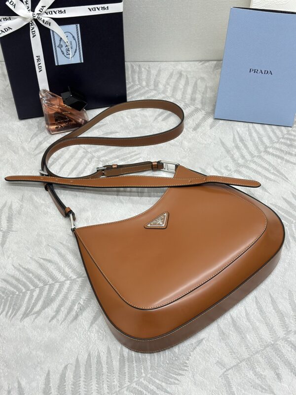 Replica Prada Cleo Brushed Brown Bag - realistic designer-inspired fake bag