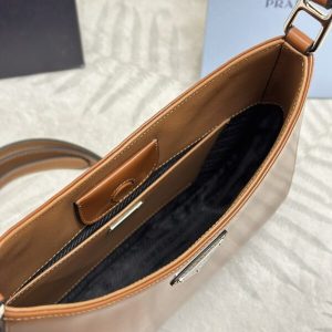 Replica Prada Cleo Brushed Brown Bag - best-selling designer handbag dupe