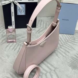 Replica Prada Cleo Brushed Pink Bag - high-accuracy replica luxury purse