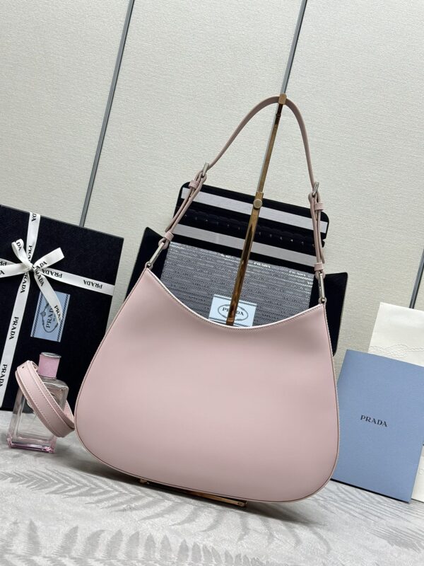 Replica Prada Cleo Brushed Pink Bag - authentic-look luxury purse replica