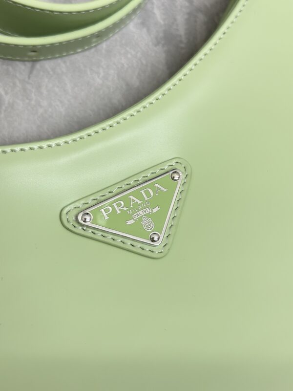 Replica Prada Cleo Brushed Green Bag - premium-grade designer purse dupe
