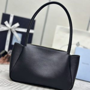 Replica Prada Medium Black Shoulder Bag - near-authentic luxury replica handbag