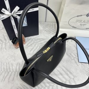 Replica Prada Medium Black Shoulder Bag - authentic-look luxury purse replica