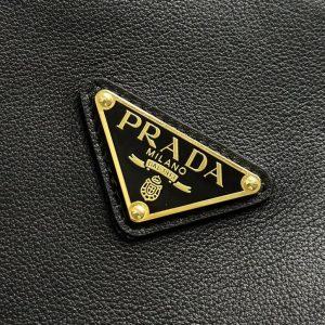 Replica Prada Medium Black Shoulder Bag - near-authentic luxury replica handbag