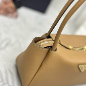 Replica Prada Medium Caramel Shoulder Bag - premium 1:1 fake handbag model