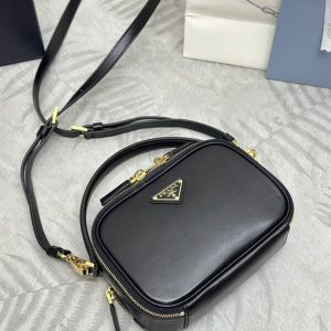 Replica Prada Mini Top-Handle Bag Black - top-tier luxury replica shoulder bag