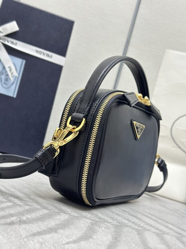 Replica Prada Mini Top-Handle Bag Black - authentic-look luxury purse replica