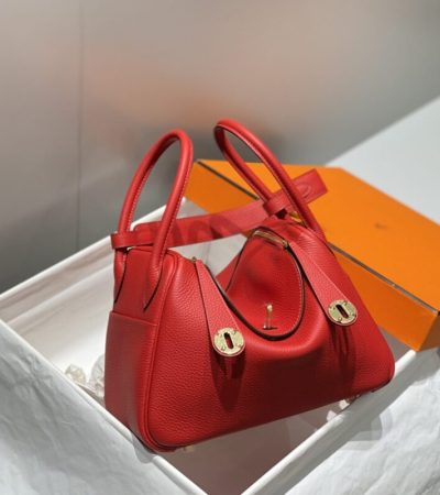 Replica Hermes Lindy Red - authentic-look luxury purse replica
