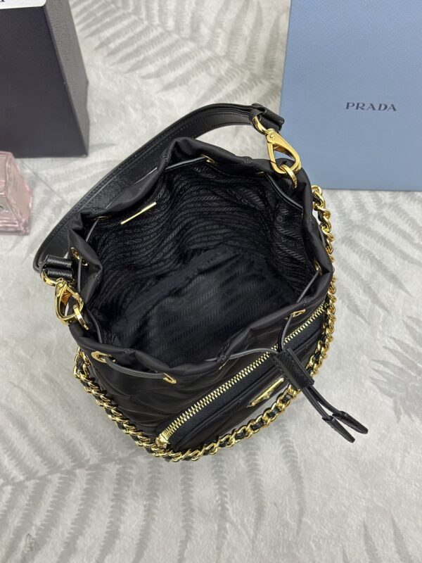 Replica Prada Black Re-Nylon Bucket Bag - premium-grade designer purse dupe