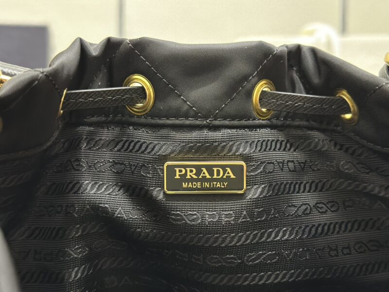 Replica Prada Black Re-Nylon Bucket Bag - top-rated replica designer bag