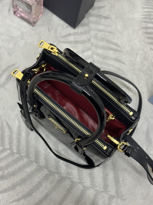 Replica Prada Galleria Black Patent - elite superclone designer purse