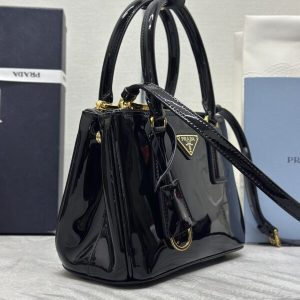 Replica Prada Galleria Black Patent - 1:1 designer replica handbag