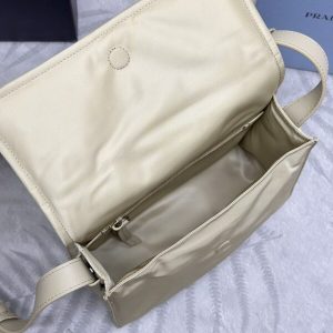 Replica Prada Re-Nylon Shoulder Bag Milk Tea - high-quality designer bag clone
