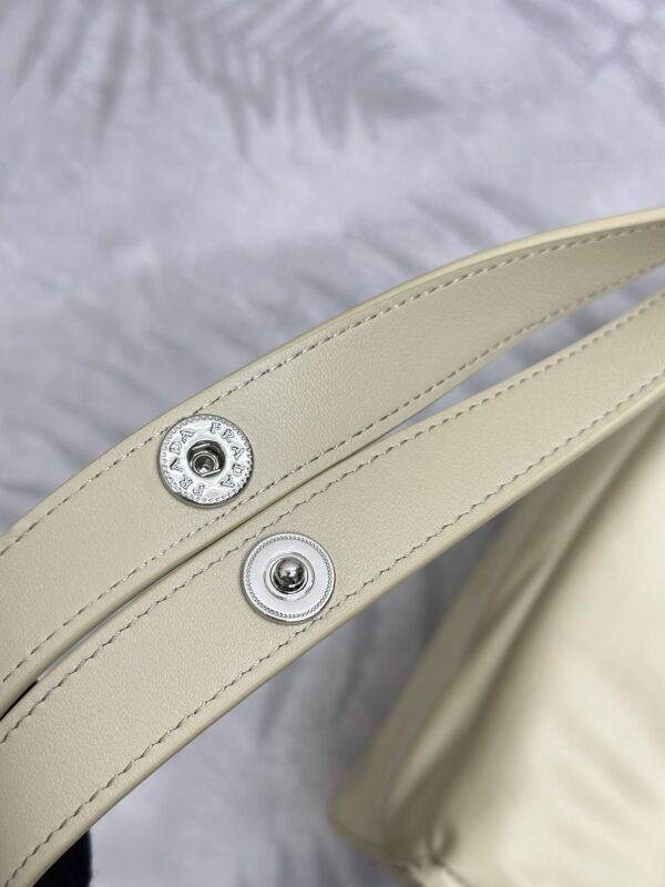 Replica Prada Re-Nylon Shoulder Bag Milk Tea - realistic designer-inspired fake bag