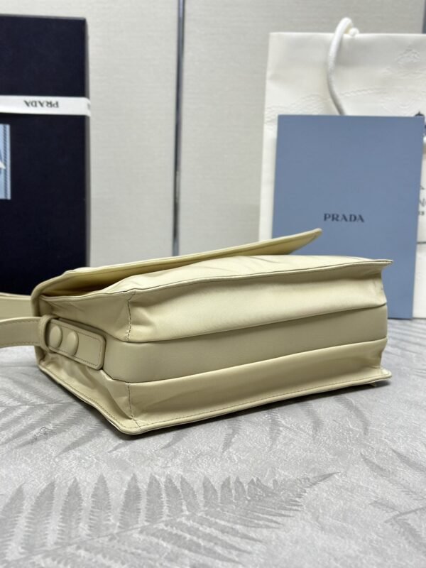 Replica Prada Re-Nylon Shoulder Bag Milk Tea - ultra-realistic fake designer tote