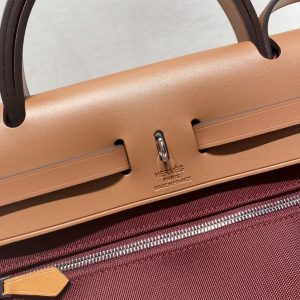 Replica Hermes Herbag 31cm Bordeaux Red - top-rated replica designer bag