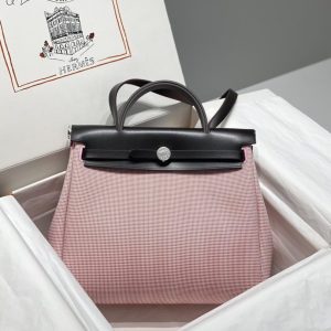 Replica Hermes Herbag 31cm Pink - top-rated replica designer bag